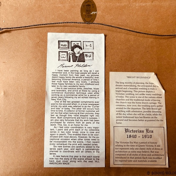 Framed Vintage Carriage Scene Art - Picture 4 of 6